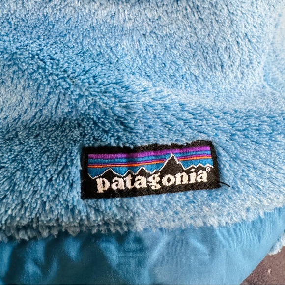 Patagonia re-tool Polartec Fleece Pullover Snap-T Jacket Womens size M Blue - Picture 2 of 5